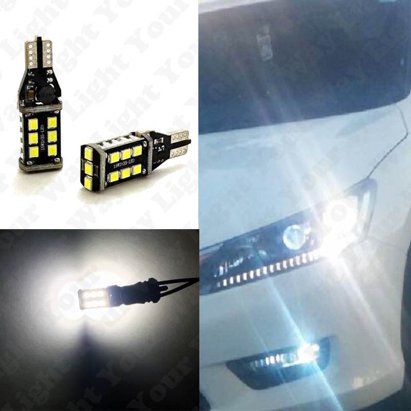 2 x White LED Strip Parking Light Bulbs for 2013 2014 2015 Accord Sedan Coupe
