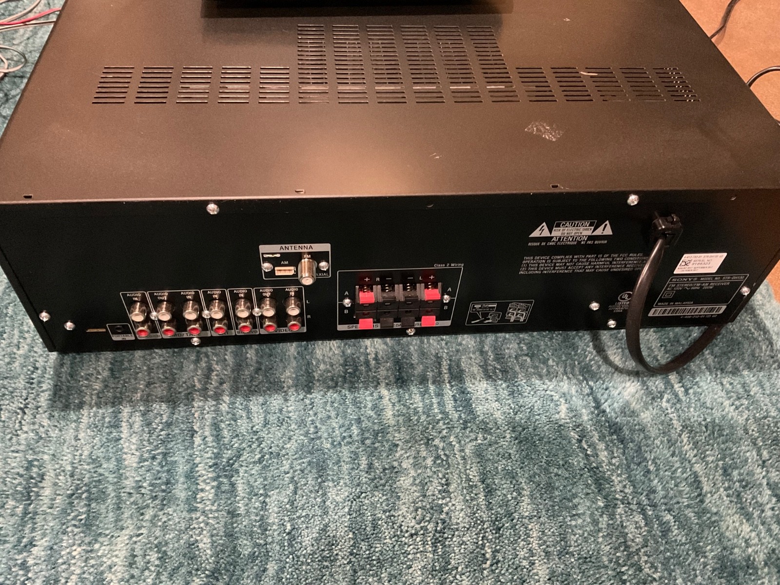 Sony Receiver Model STR-DH130 Am/Fm Stereo With Remote Bundle