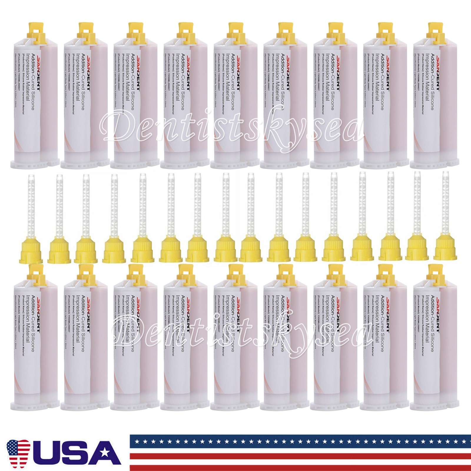 SANDENT Elastomeric Impression Material Fast Body Fast Set Type 5 Tips