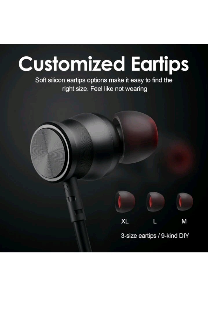Wireless Headphones Black 150H Playtime Wireless Bluetooth Earbuds w/Mic Rythflo