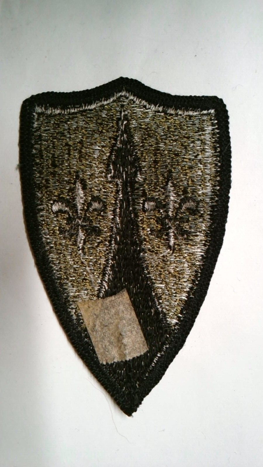US MILITARY PATCH THEATER SUPPORT COMMAND EUROPE SUBDUED MERROWED EDGE FROM 1973
