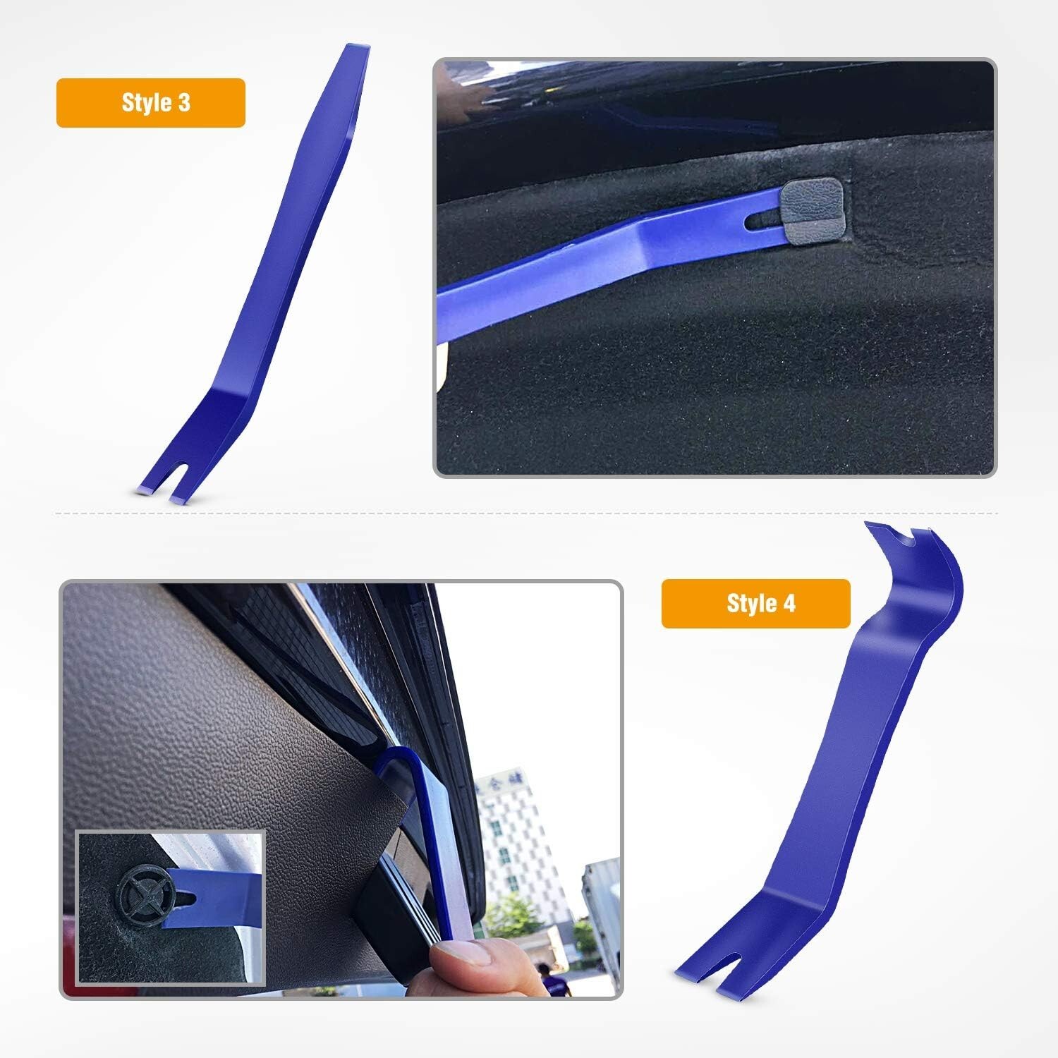 Multi-Functional Auto Trim Removal Kit - 5 Tools for Easy Interior Repairs