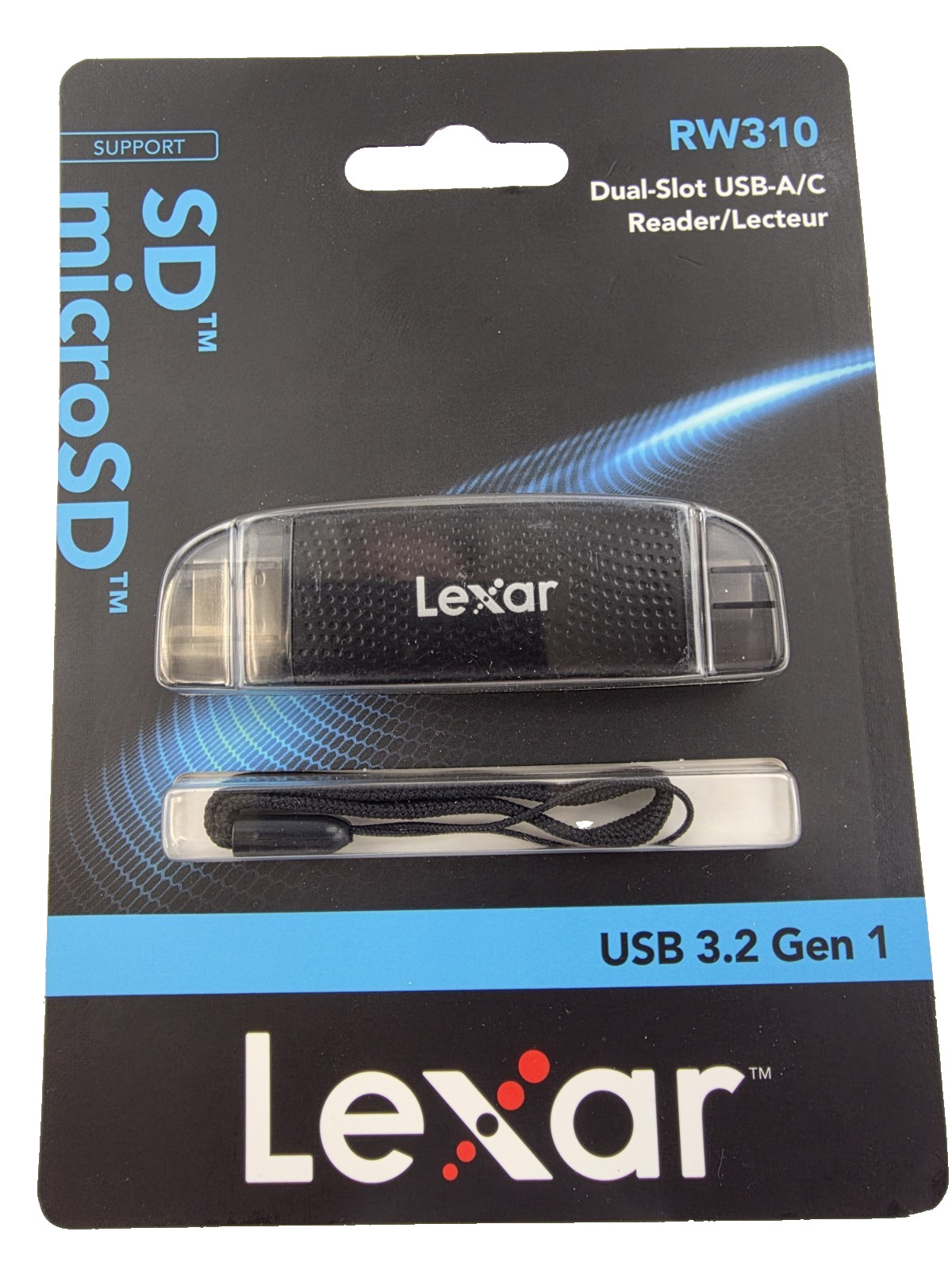 Lexar Dual Slot SD microSD Card Reader USB-A USB-C New