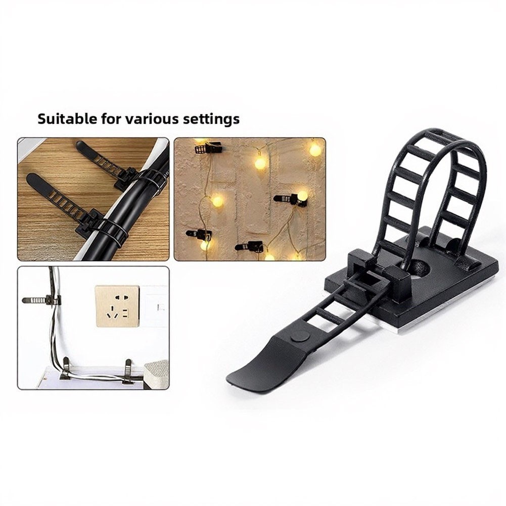 Self-Adhesive Wire Clips for Home Office Vehicle For cable Control 10x10x5cm