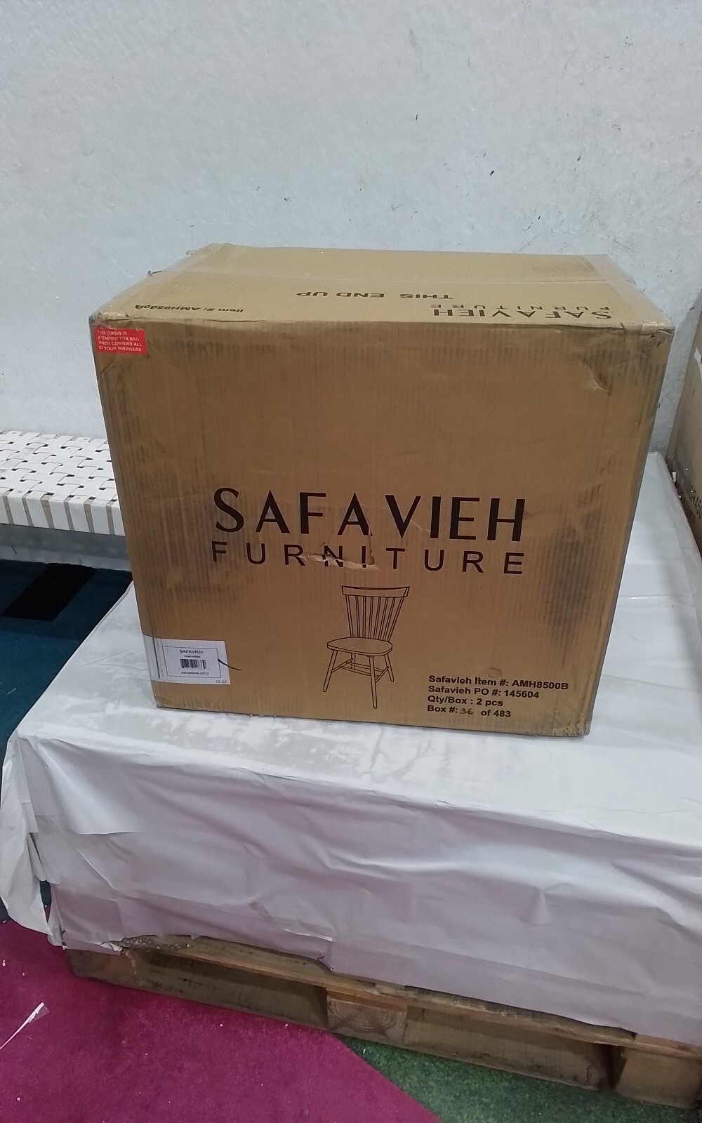 Safavieh PARKER SPINDEL SIDE CHAIR, Reduced Price 2172736107 AMH8500B