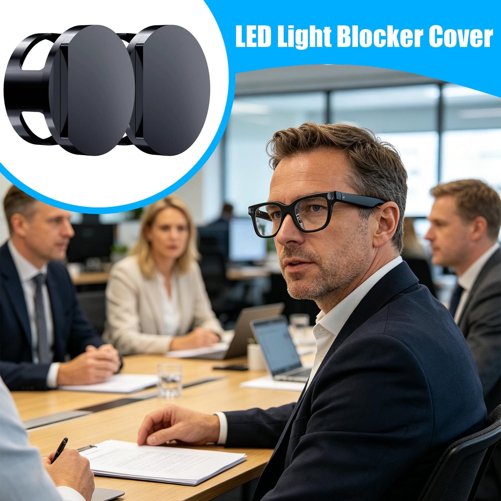 Smart Glasses Camera Cover Slide Eyewear Accessories LED Light Blocker Cover
