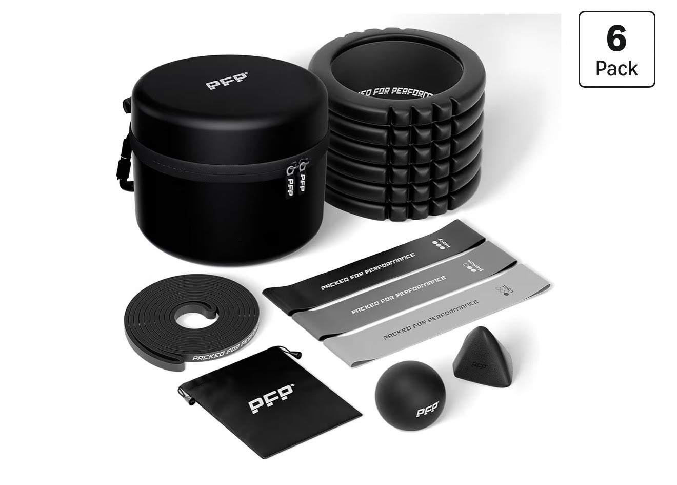 NEW! 6 PC. Workout Set - at Home & On-The-Go Exercise Packed For Performance