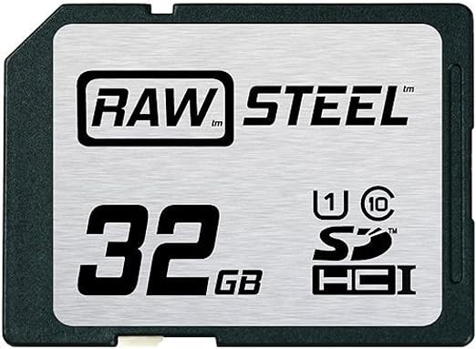 Hoodman 32GB SDHC Memory Card RAW STEEL Class 10 UHS-1