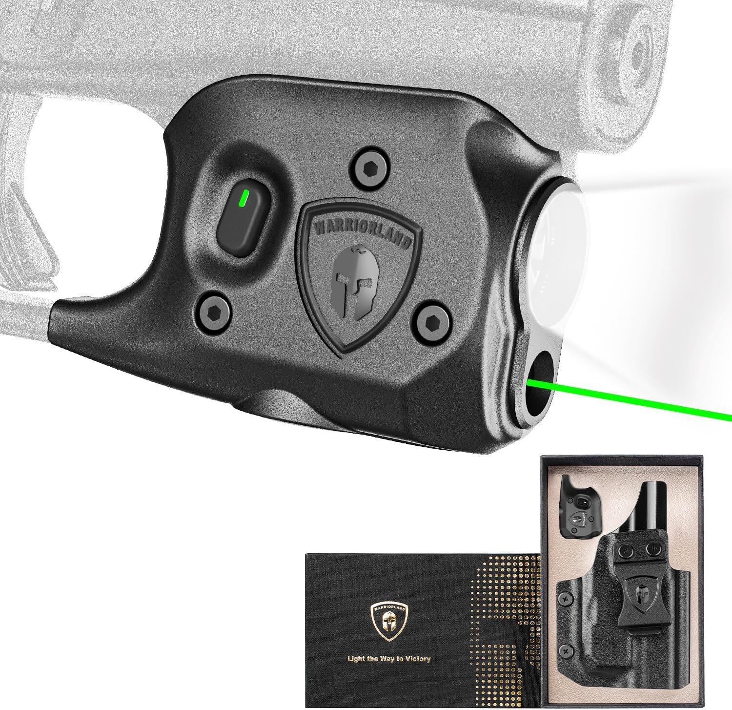 150-Lumen Pistol Light Laser & Holster Fit for Glock 43/G43X (No Rail Version)