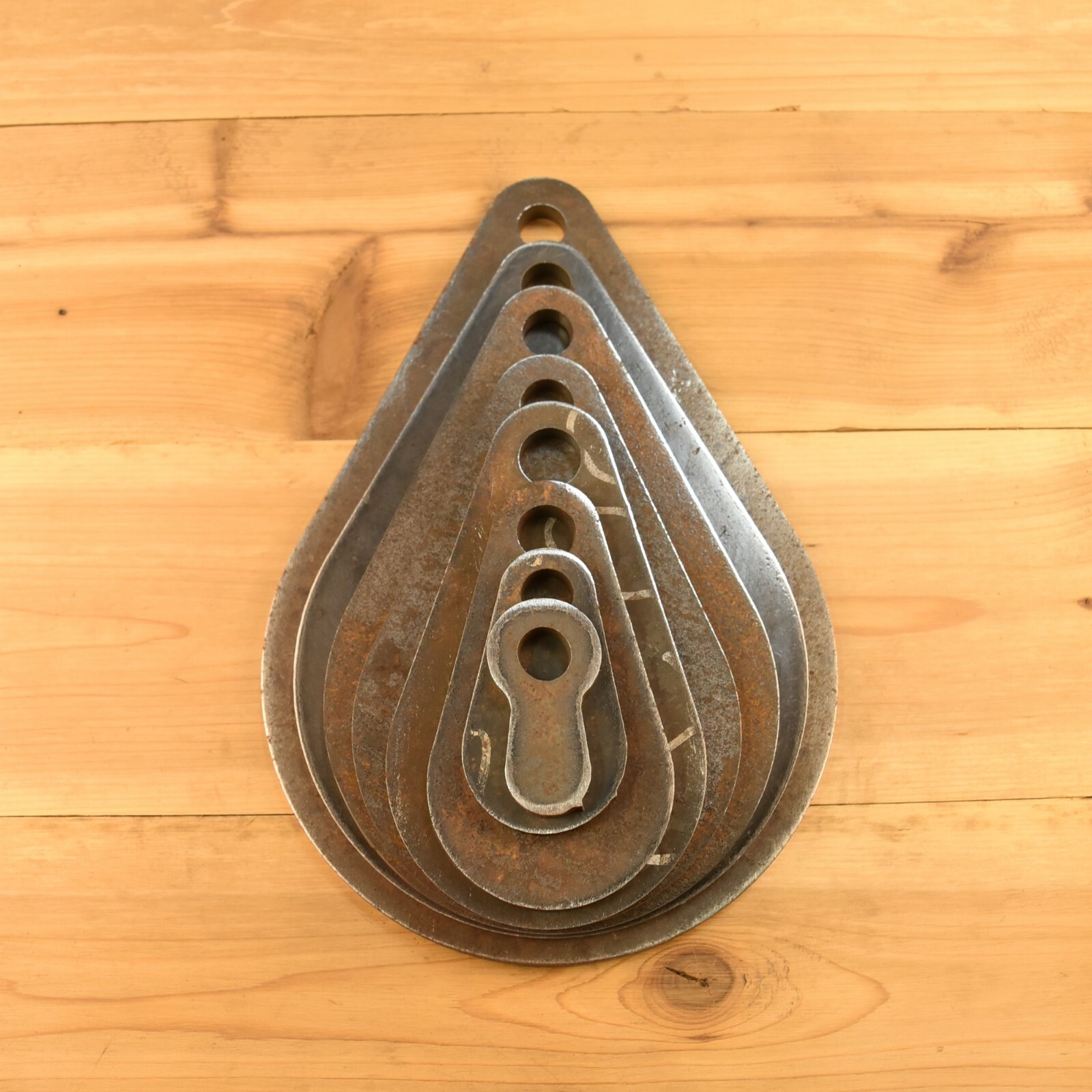 Know Your Limits 3/8" AR500 1"-8" Teardrop Shooting Targets SET OF EIGHT