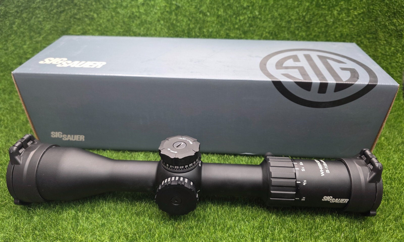 Sig Sauer #SOW43001 WHISKEY4 3-12x44mm Riflescope SFP BDC-1 Reticle 30mm Tube