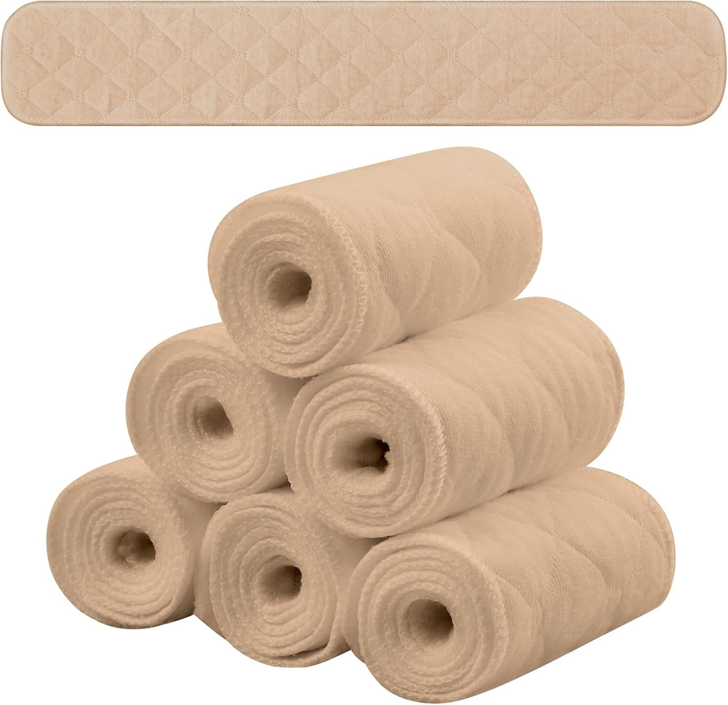 6 Pcs Cotton Bra Liners Rectangle under Bra Pads 3 Layer Bra Sweat Liners for Wo