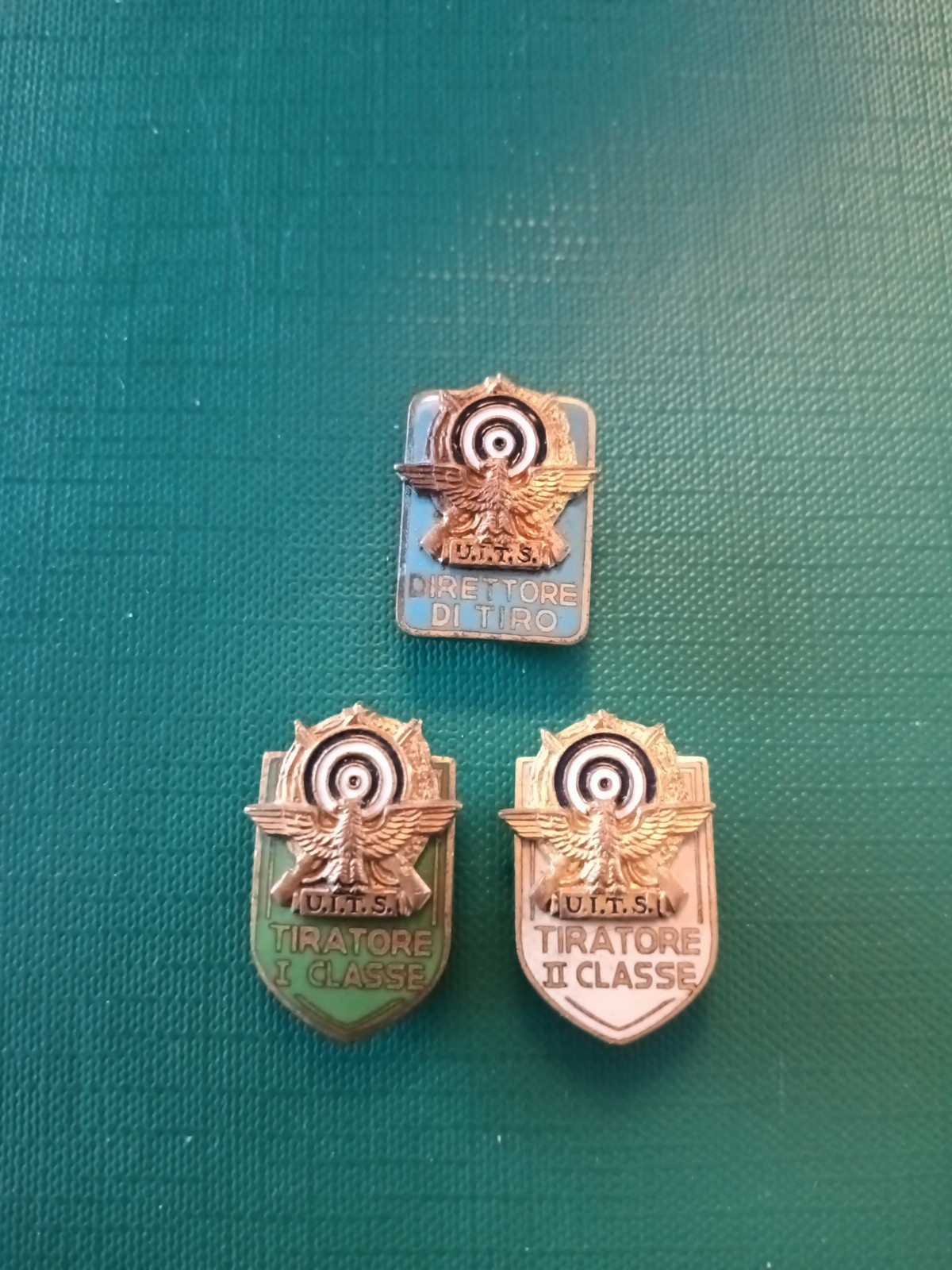 National Sign Bull, 3 Rare Badges. Race Director, Shooter 1 and 2 Cl.
