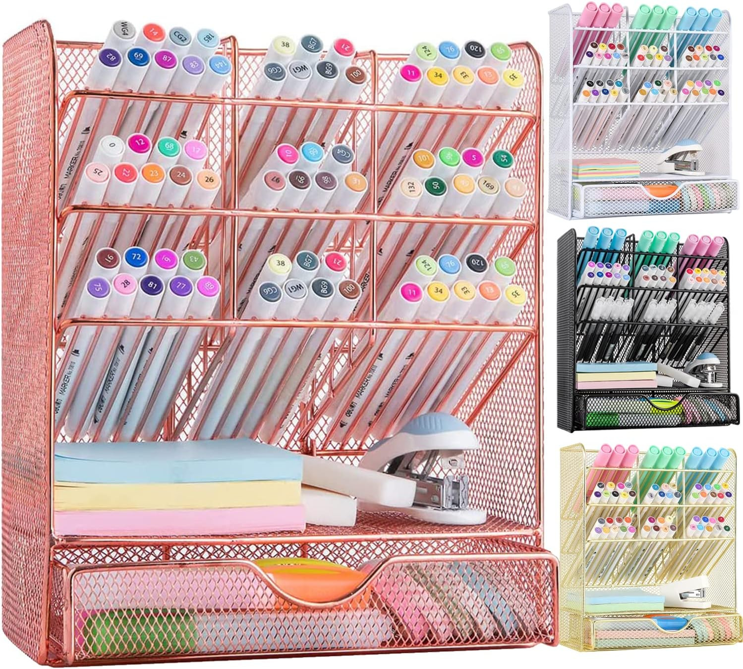 Pen Holder Desk Organizer - Desk Organizers and Accessories, Pencil Holder with