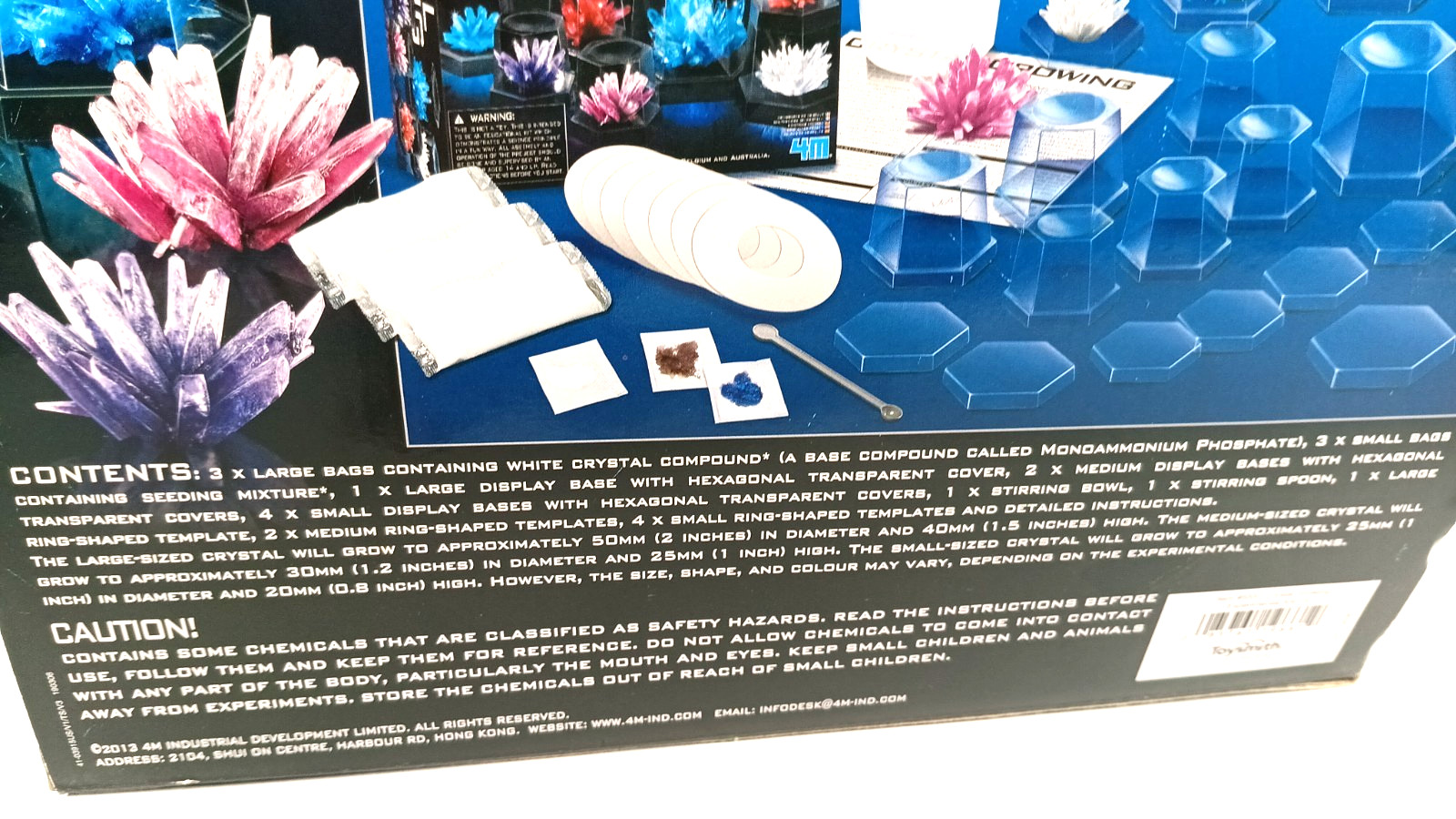 4M Crystal Growing Science Model Kit with 7 Experiments STEM
