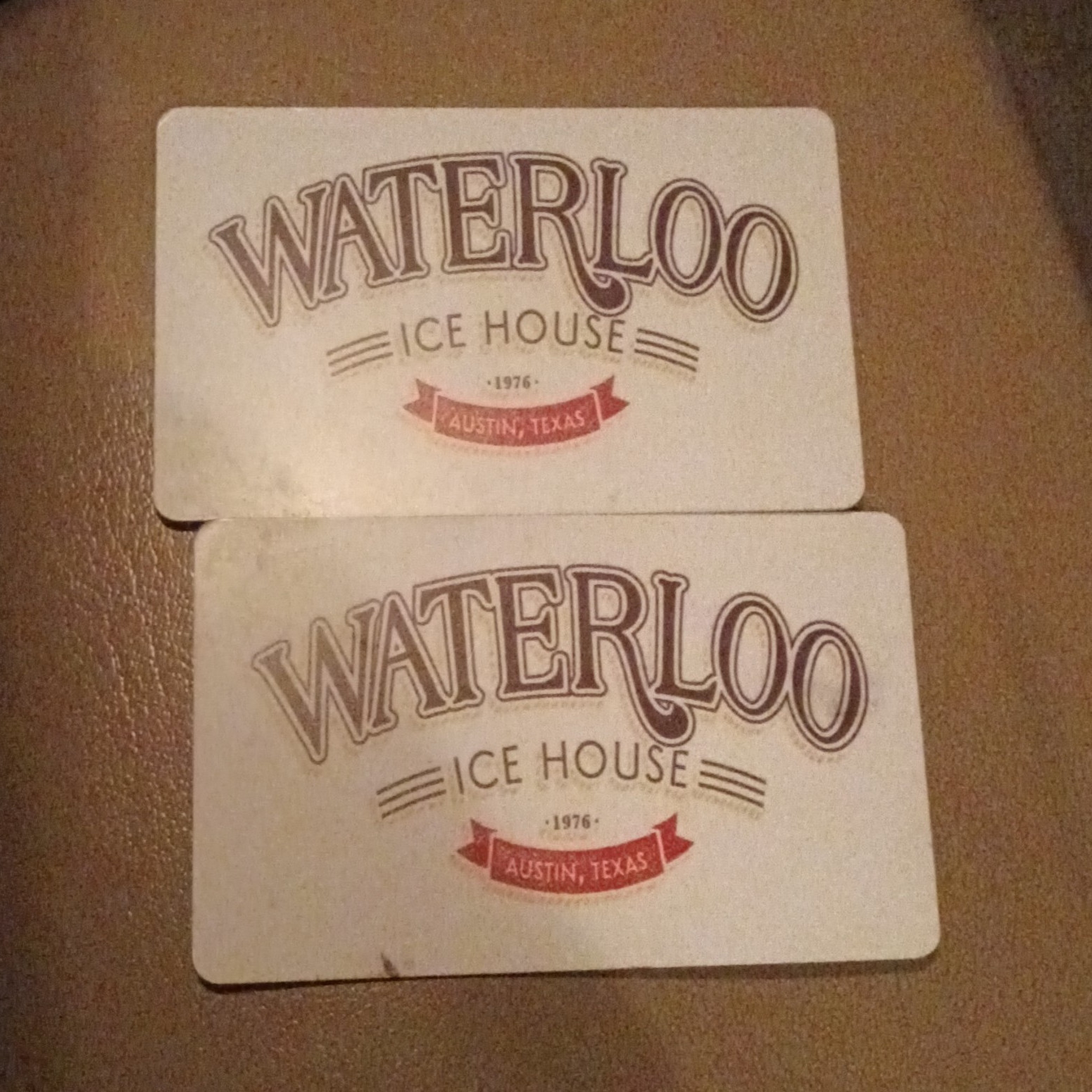 Waterloo Ice House Gift Cards $50 Each. I Want $30 Each.