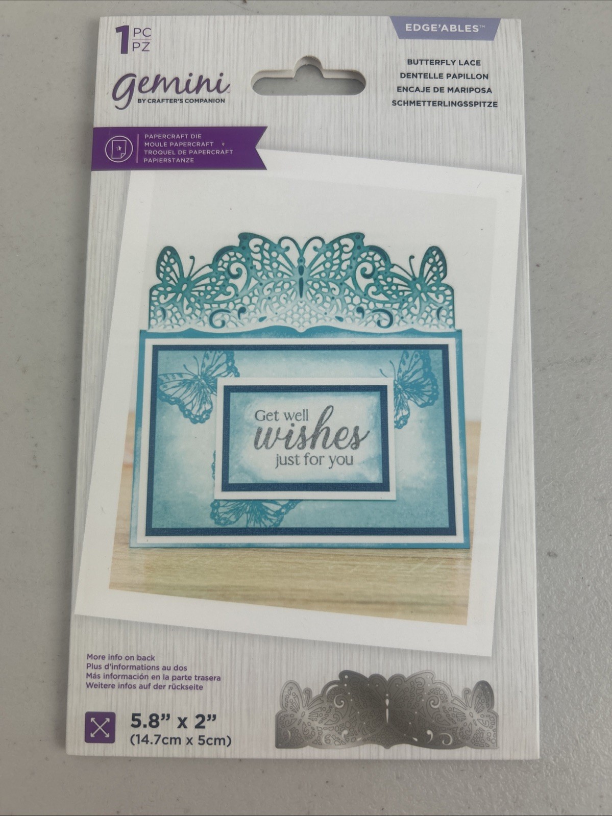 Crafters Companion Edge'ables Butterfly Lace New