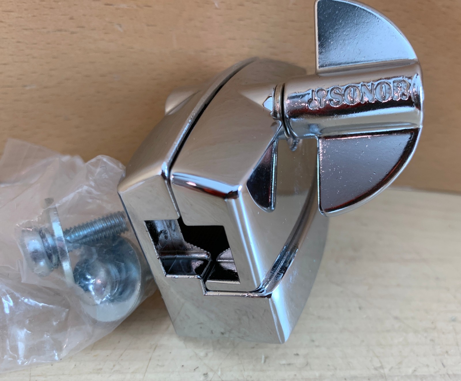 SONOR 190 506 01 Prism Tom Arm Leg Bracket Holder Mount Part New Stock Chrome