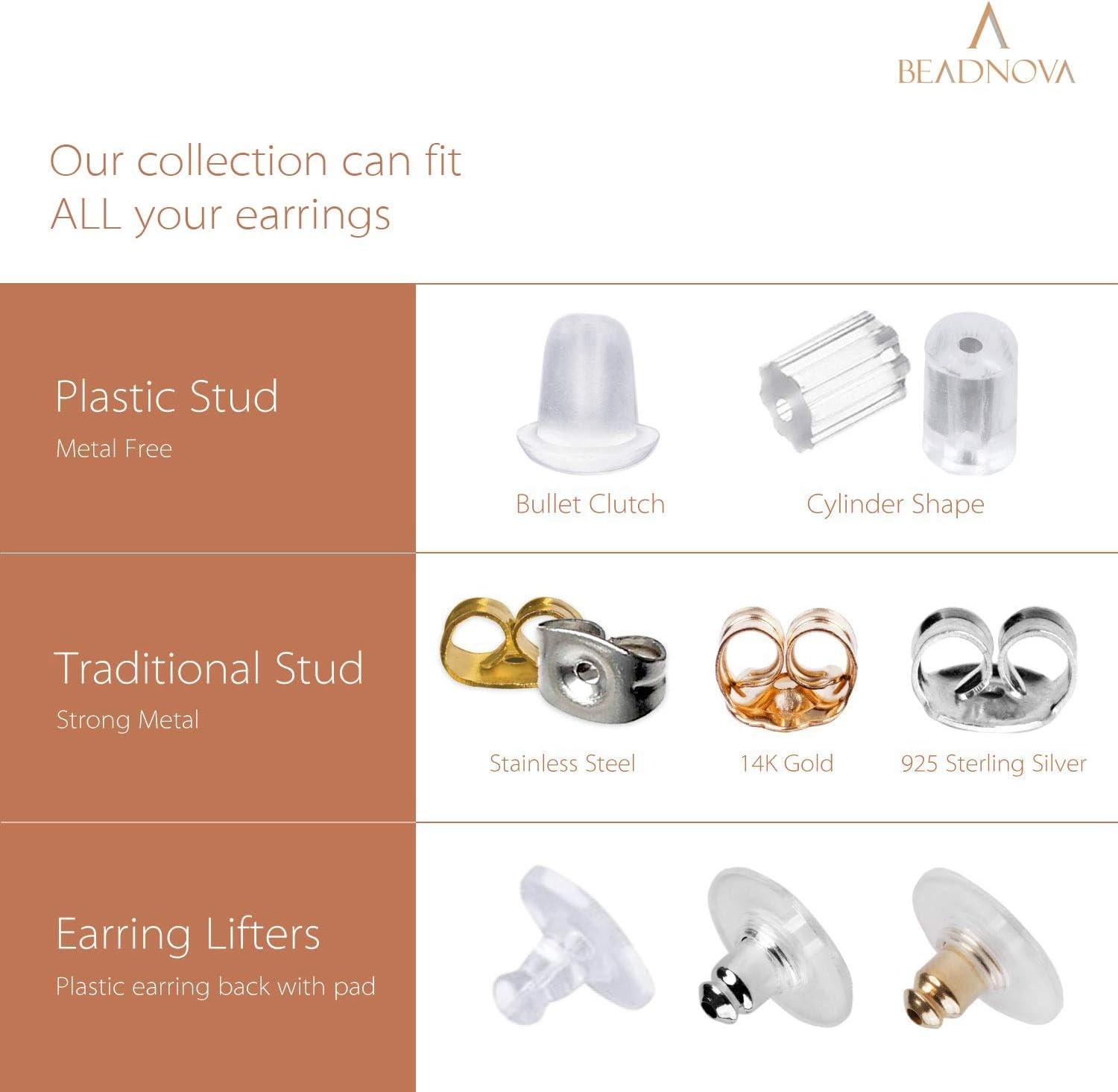 200 Clear Hypoallergenic Earring Backs for Comfort & Security - DIY Essential