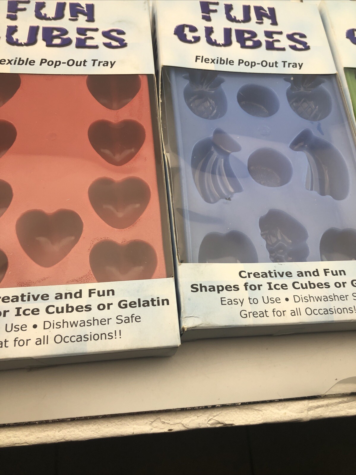 Ice Trays fun cubes 3 trays