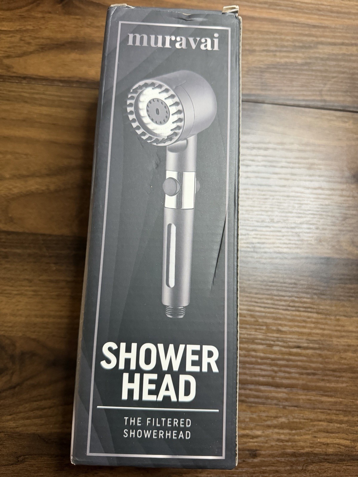Muravai Shower Head, High Pressure Handheld Black Shower Head New, Open Box