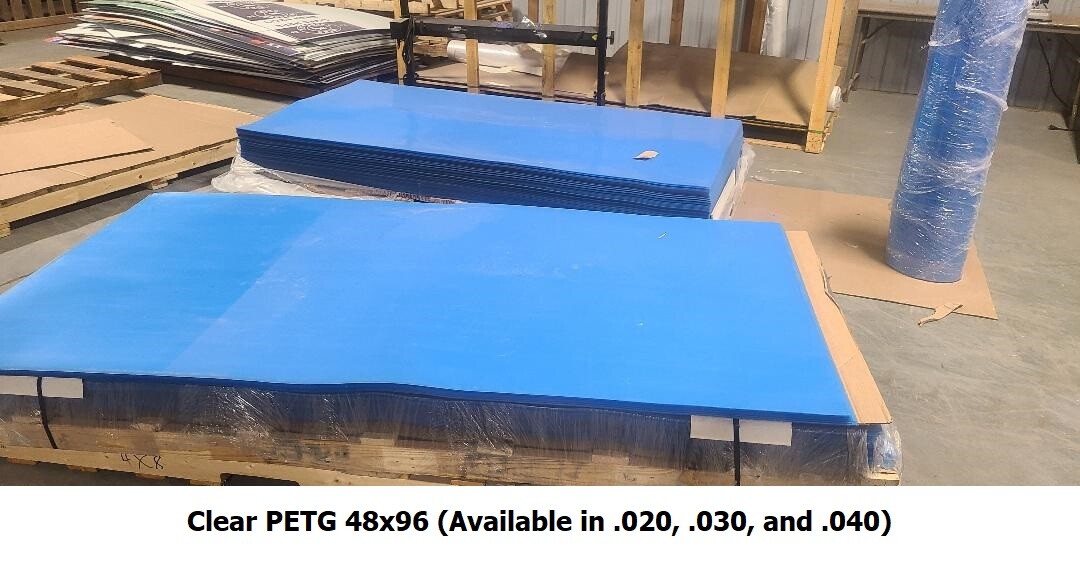 Clear Transparent PETG Vivak Moldable Plastic Film Flexible Frame Sheet Panel