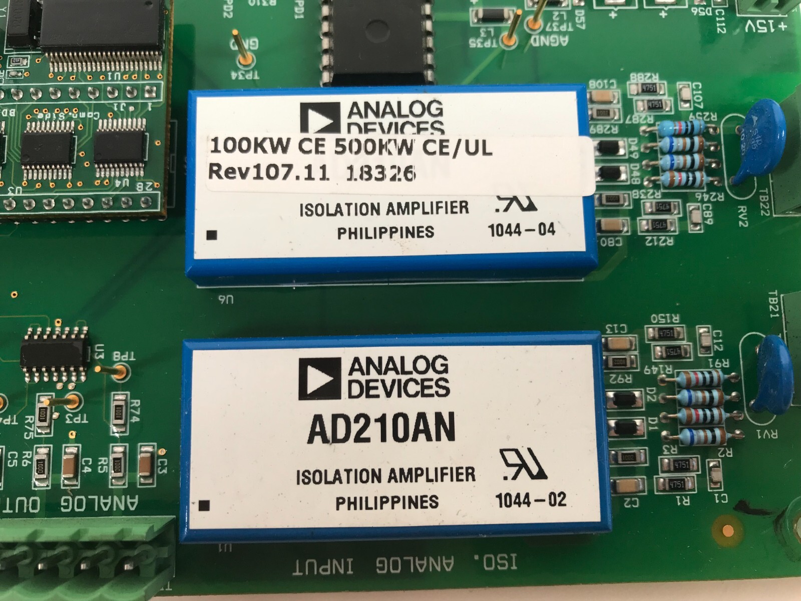 SATCON PC01100-C DPCB-1 Board, Satcon PowerGate 500 kW, 100 kW