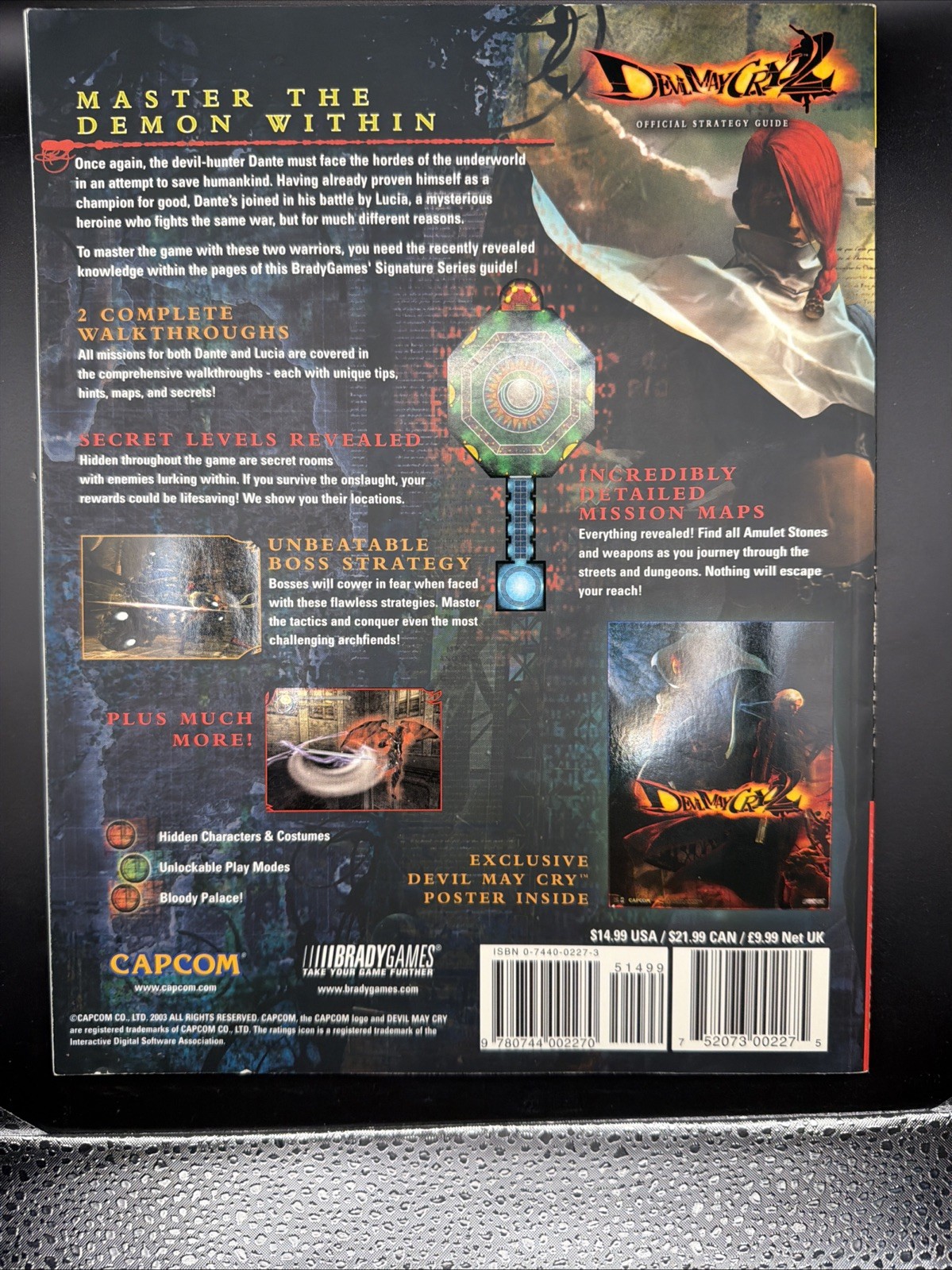 Devil May Cry 2 Official Strategy Guide Brady Signature PS2 Capcom 2003