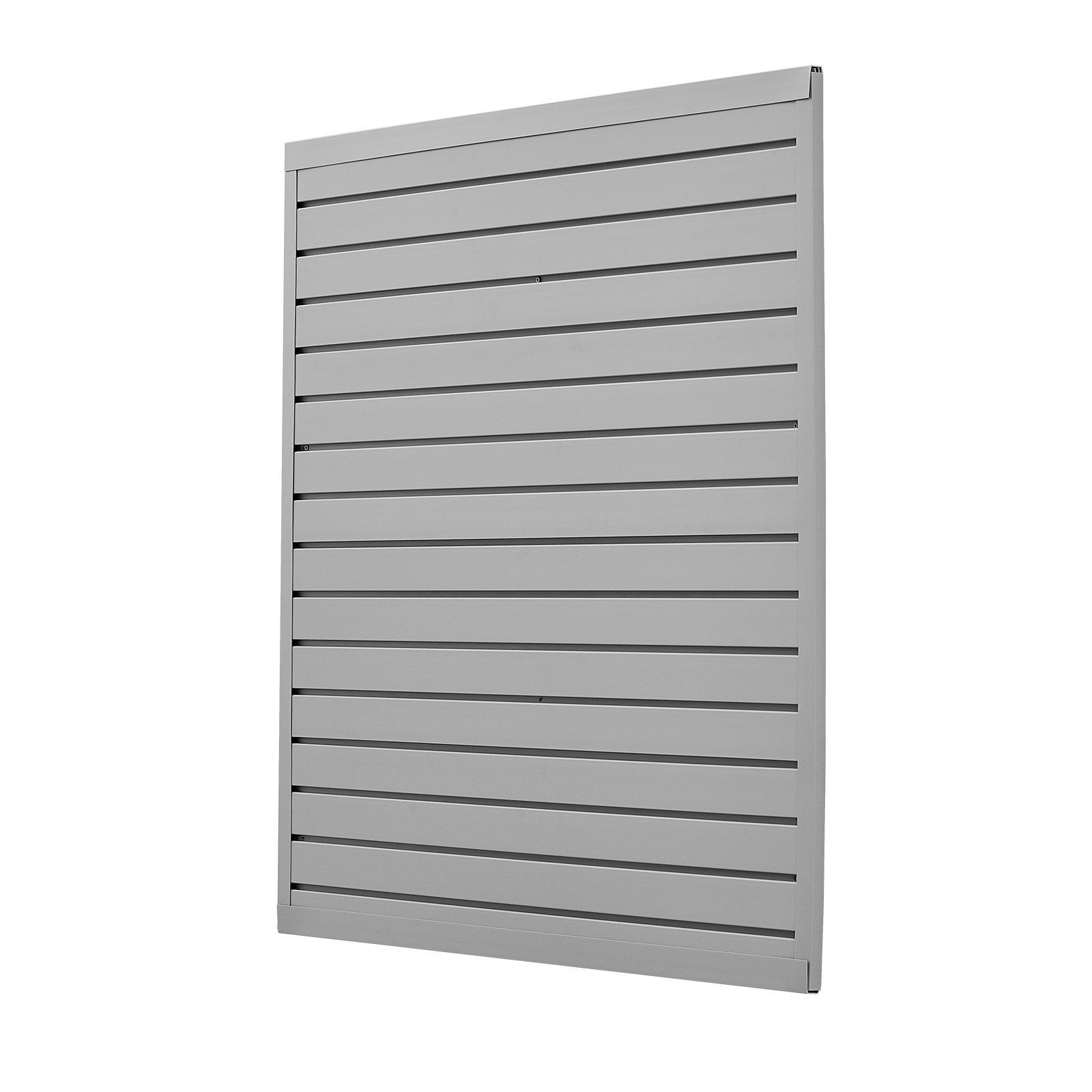 Grey 4x4ft Slat Wall Panel 300lb PVC Modular Storage Unit