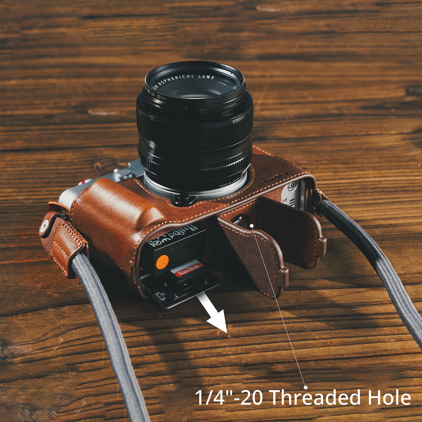SmallRig XE5 Camera Leather Case Kit for FUJIFILM X-E5 (Brown / Black)