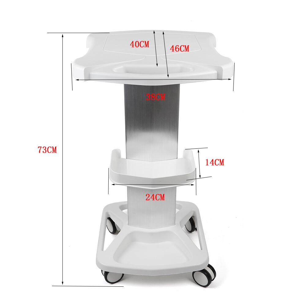 Mobile Trolley Stand Medical Rolling Carts Spa Salon Beauty Machine Holder Cart