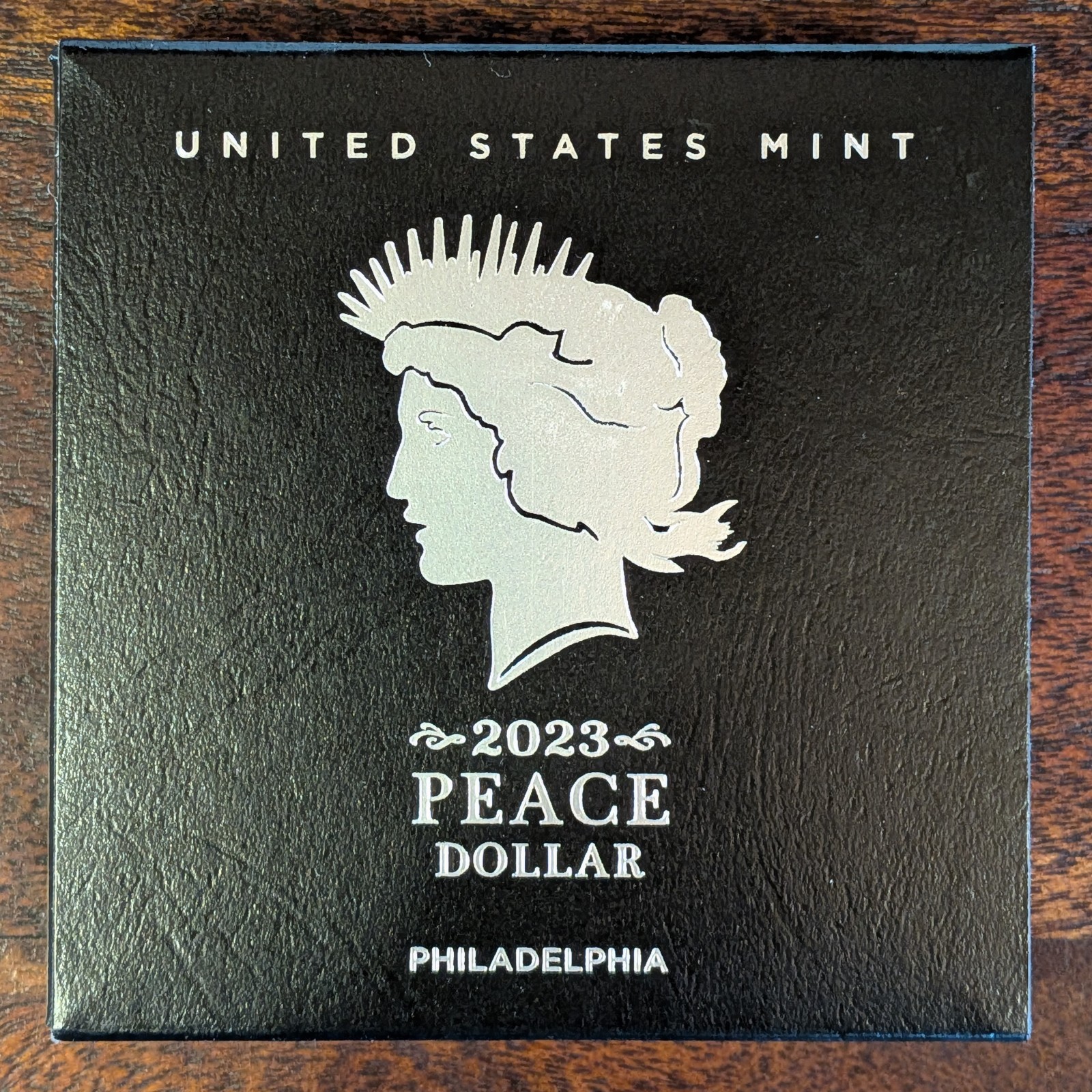 OGP Box and COA Only for 2023 Uncirculated Peace Silver Dollar --- No Coin