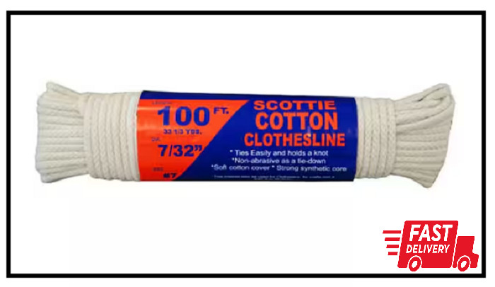 7 X 7/32 In. Scottie Clothesline 100 Ft. Hank