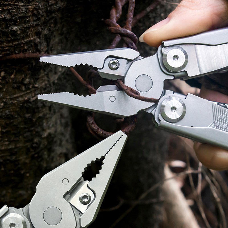 Stainless Folding Multitool Pliers EDC Pocket Camping Utility Tool