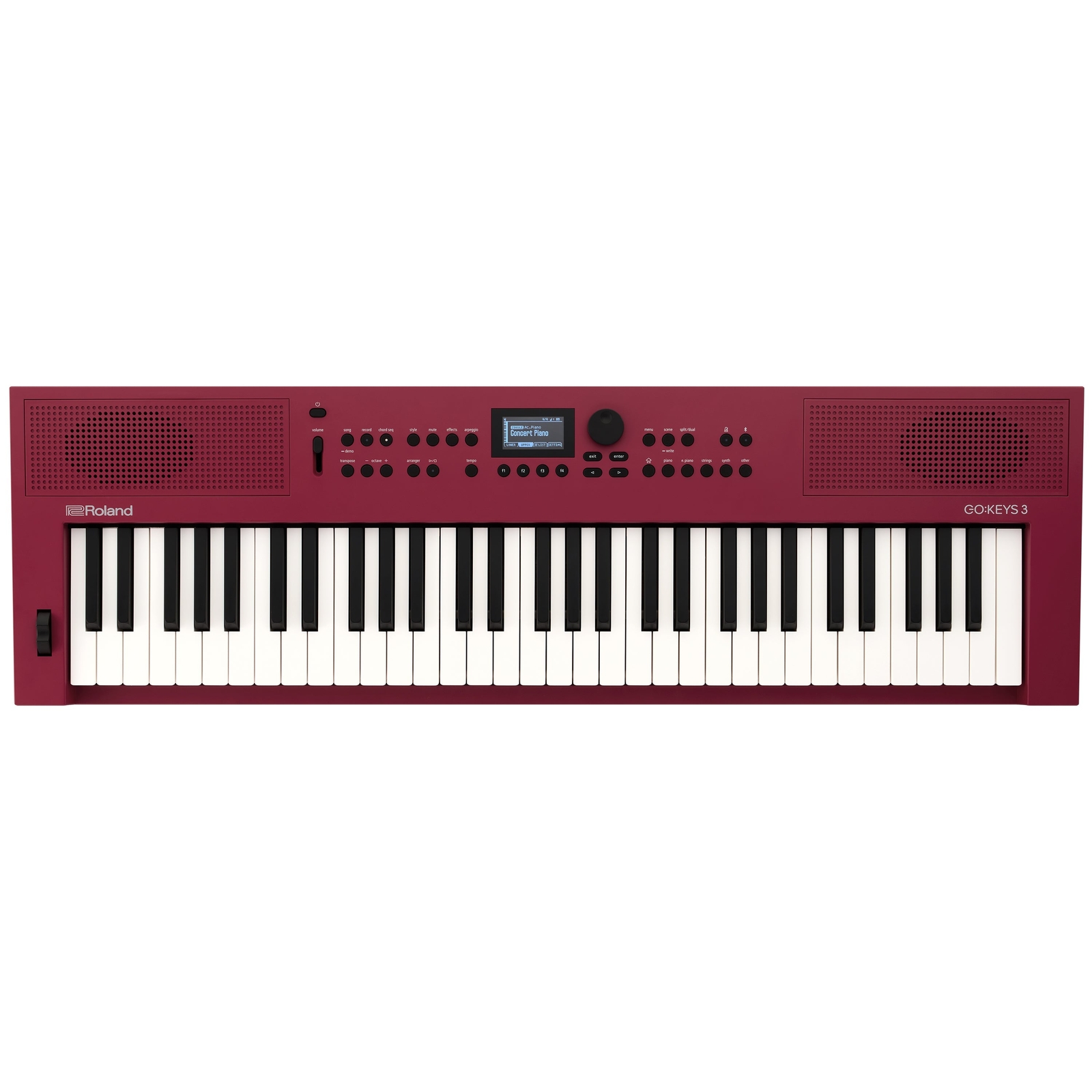 Roland GoKeys 3 Music Creation Keyboard - Red KEY ESSENTIALS BUNDLE