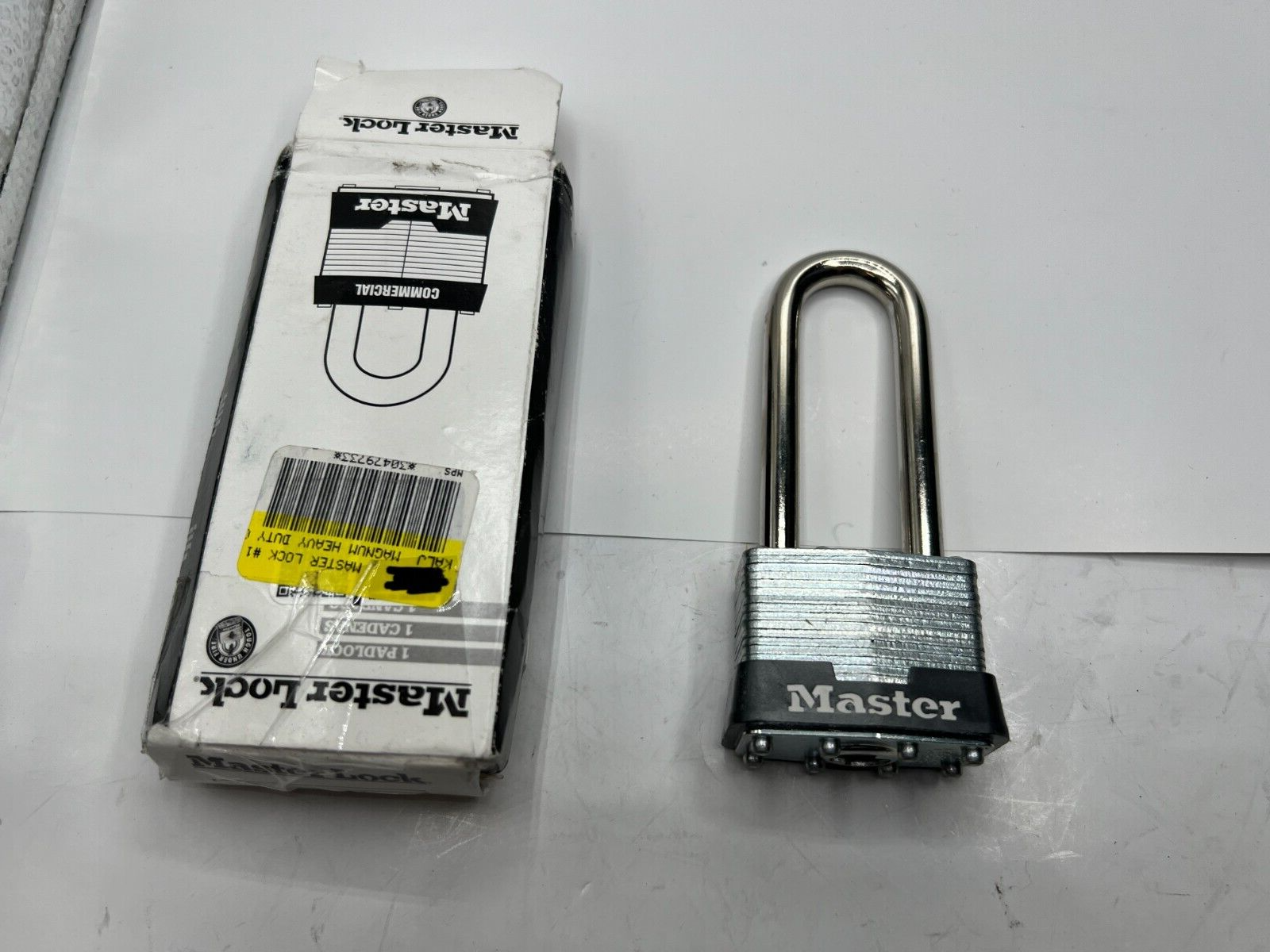 Master Lock Genuine OEM Padlock Keyed Alike Long Shackle Rectangular 1KALJ 3T976