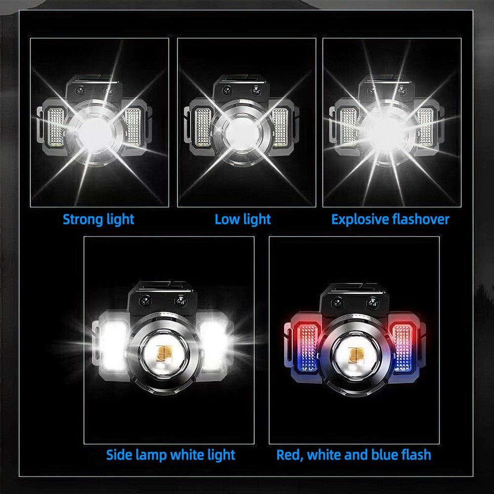 9900000LM Super Bright LED Headlamp Rechargeable Headlight Flashlight Head Torch
