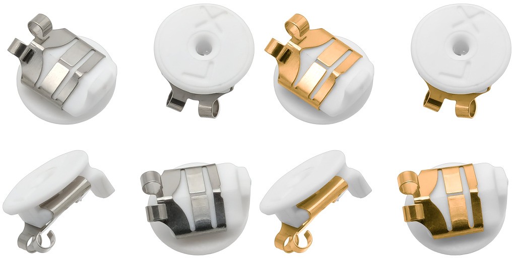 Locking Earring Backs 2 Pairs Silver and 2 Pairs Gold