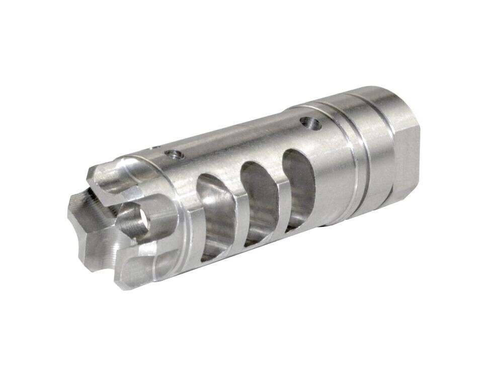 Stainless Steel 5/8x24 TPI Thread Competition Muzzle Brake For 308/7.62