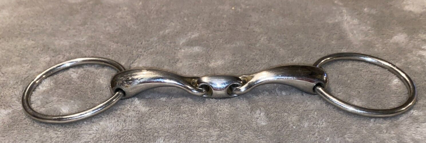 5 1/2'' MARCEL TOULOUSE CURVED MOUTH WITH LOZENGE LOOSE RING ENGLISH BIT