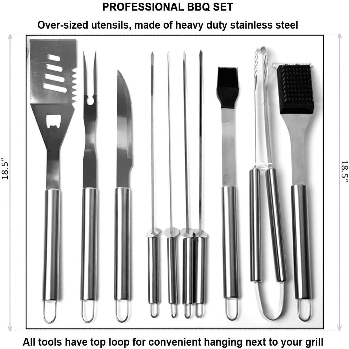 BBQ Tool Set 10pc/Set Home Kitchen Durable Multipurpose