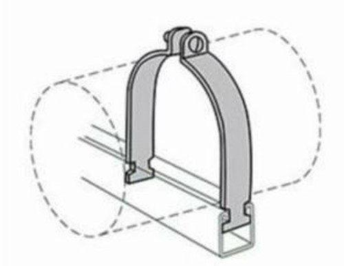 Anvil 2400223893 Tube Clamp 5/8" OD Steel 400 lb Load Electro Galvanized
