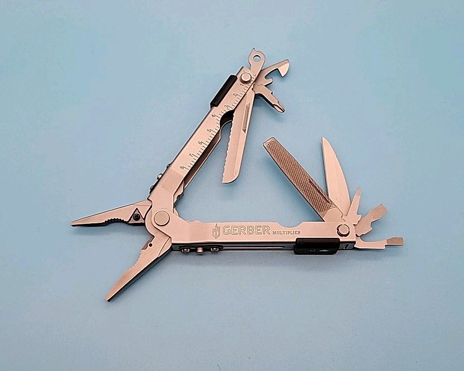 Gerber MP600 Multiplier Multi-Tool - Silver - Needle Nose Carbide Cutter Pliers