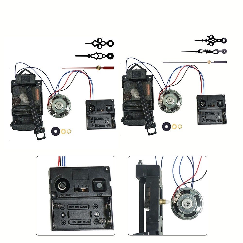Pendulum Clock Movement Battery Powered Easy Replacement Parts Provided