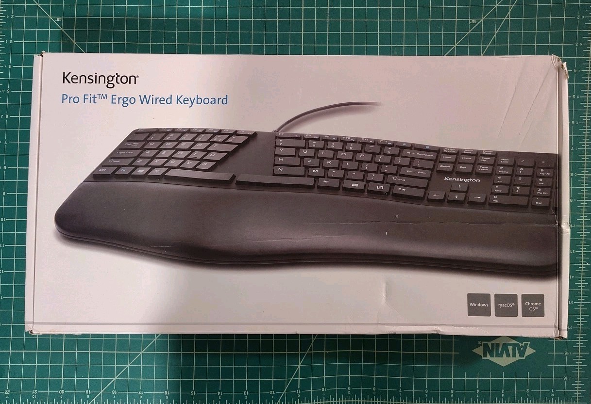 NEW   Kensington Pro Fit Ergo Wired QWERTY English Keyboard Black K75400US USB