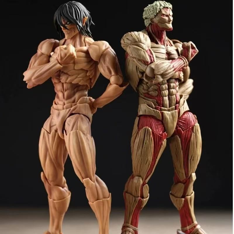 Attack on Titan Armored Titan Revoltech Action Figure Anime Collectible Toys Box