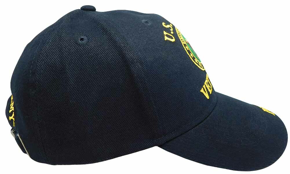 U.S. Army Veteran Proudly Served Black Adjustable Embroidered Cap Hat LICENSED