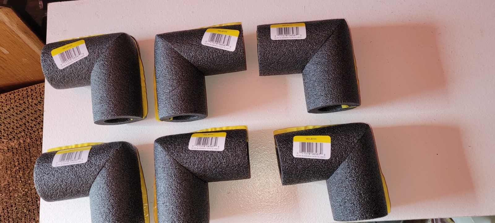 NOS 6-Pack Thermwell 5ELB1H Polyethylene Gray 1" 90 Degrees Elbow Pipe Fittings