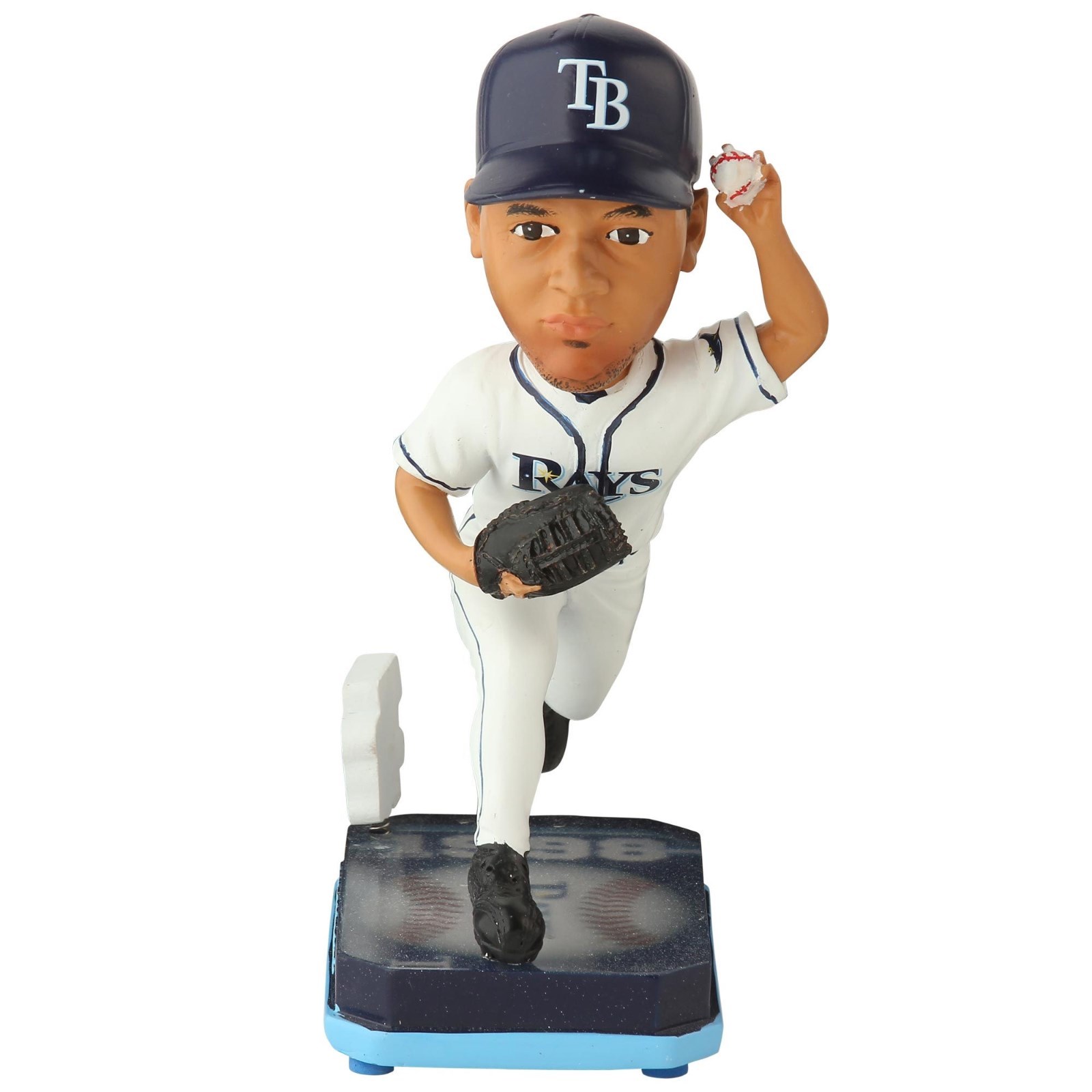 David Price Tampa Bay Rays Springy Logo BobbleHead Forever JC