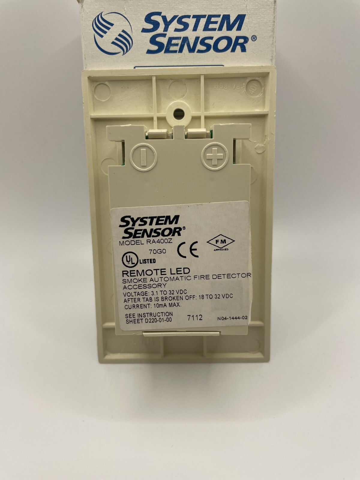 NEW SYSTEM SENSOR RA400Z REMOTE LED ANNUNCIATOR